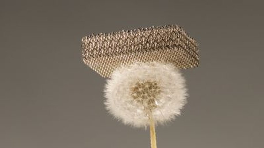 Material mais leve do mundo faz isopor parecer tijolo