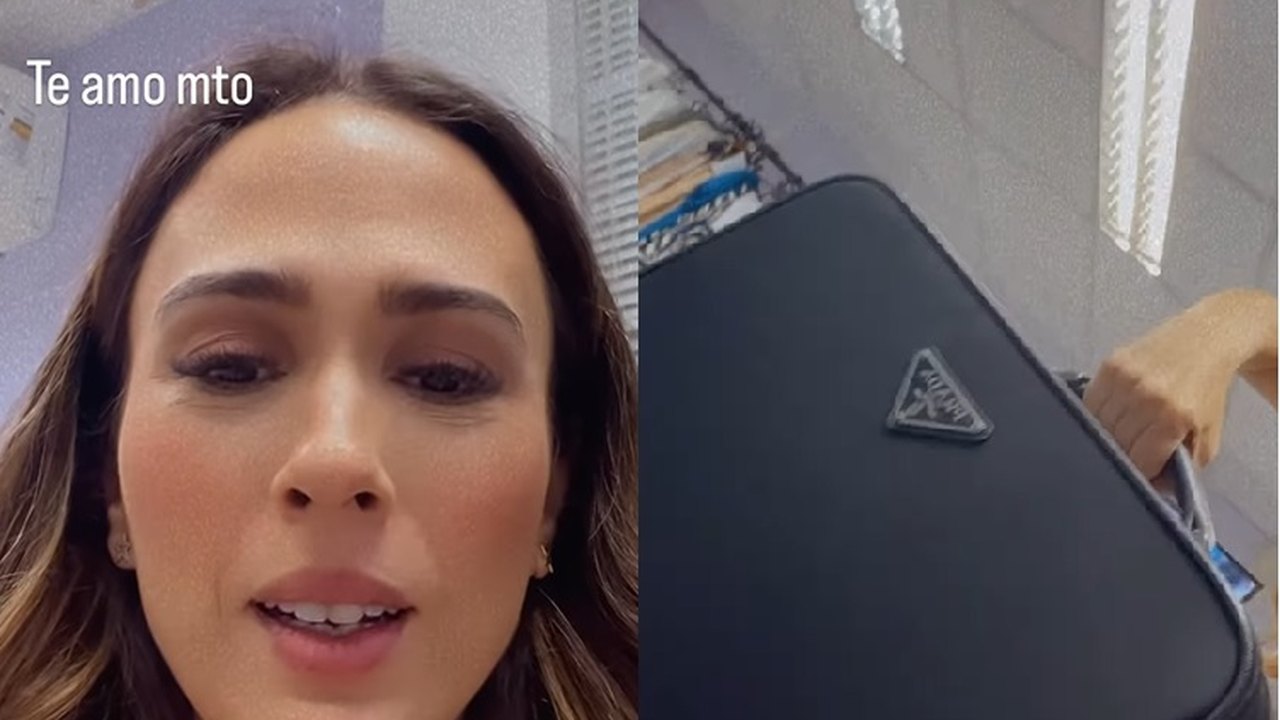 Tatá Werneck mostra presente caro que ganhou de aniversário de Rainer Cadete