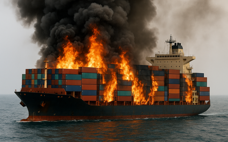 Guarda Costeira dos EUA diz desconhecer estado de incêndio em navio com 3.000 veículos