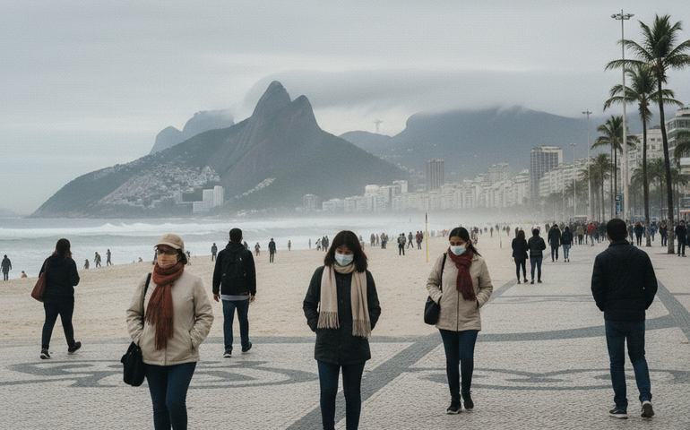 Temperatura no Rio deve cair até quatro graus nos próximos dias, informa Inmet