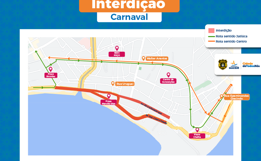 Jaraguá: confira as interdições de trânsito para o Carnaval