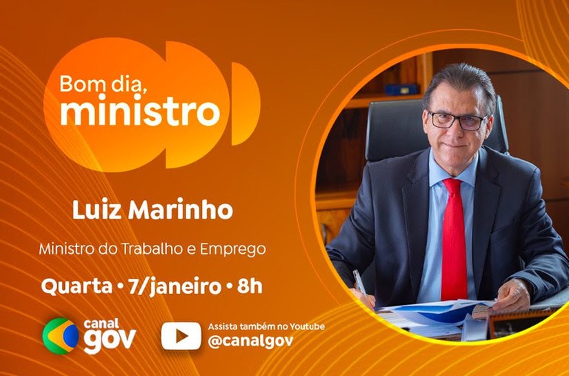 Luiz Marinho destaca marcos da geração de emprego no Brasil no Bom Dia, Ministro desta quarta (7)