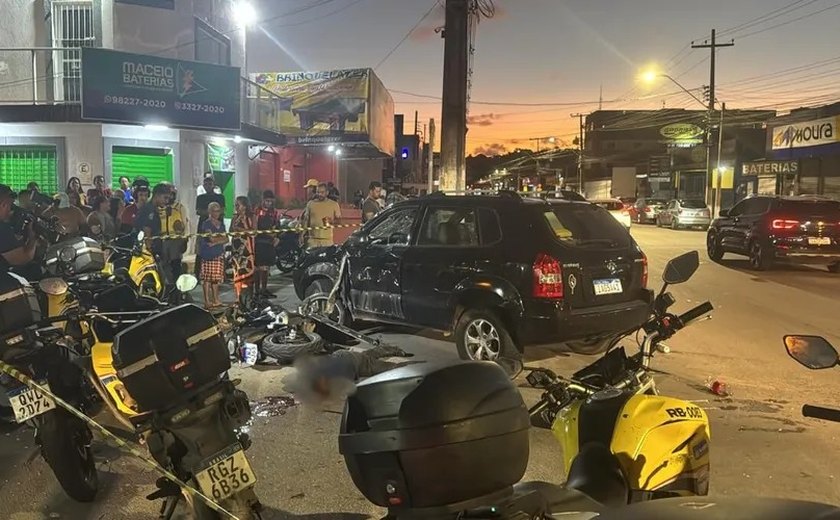 Motociclista morre e passageiro fica ferido em colisão na Jatiúca, em Maceió