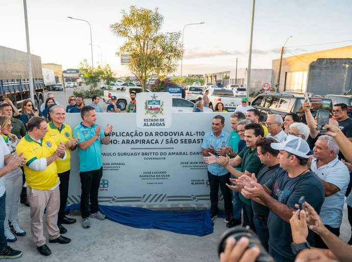 Governo de Alagoas inaugura duplicação da AL-110 no trecho que liga Arapiraca a São Sebastião