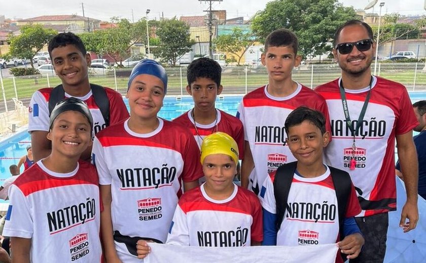 Estudantes da Semed Penedo conquistam medalhas no Campeonato Alagoano de Natação