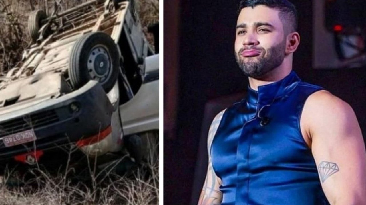 Van com equipe de Gusttavo Lima sofre acidente e capota na Paraíba