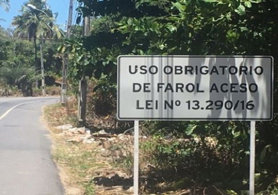 Farol desligado em rodovias estaduais de Alagoas começa a render multas