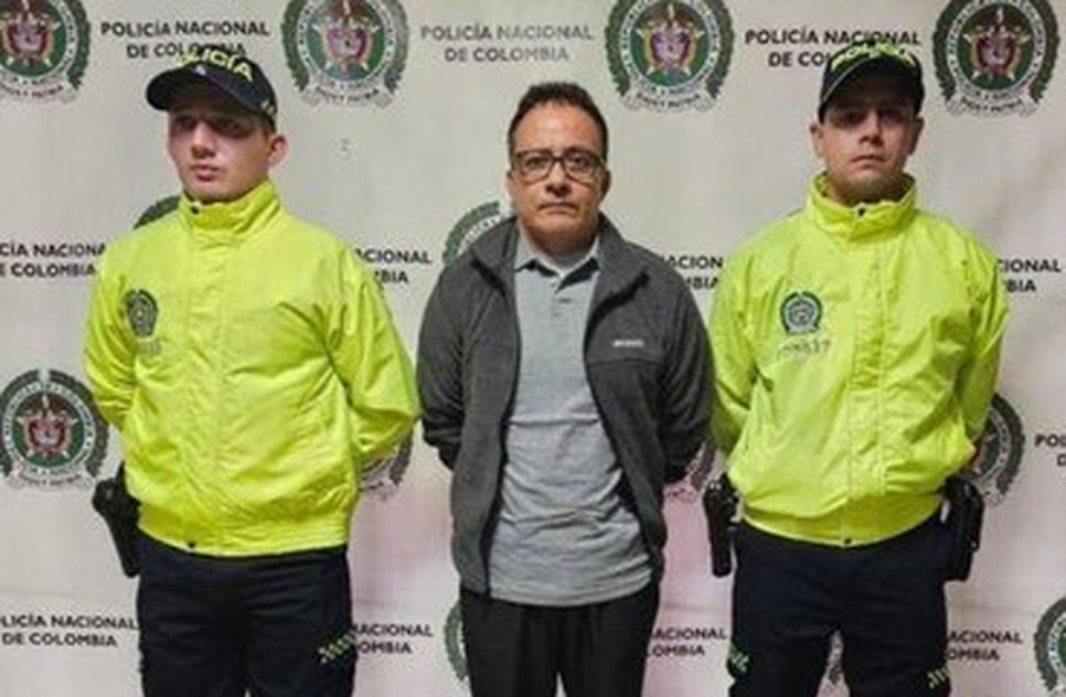 Traficante brasileiro na Colômbia / Foto: Foto: Polícia Nacional da Colômbia/ Divulgação