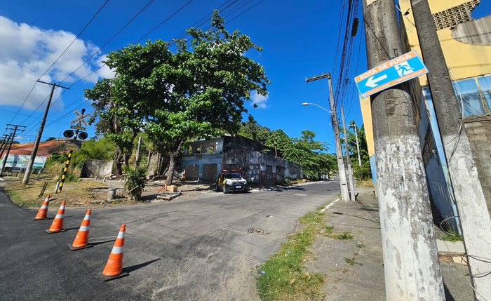 Rota de fuga no bairro do Mutange, em Maceió