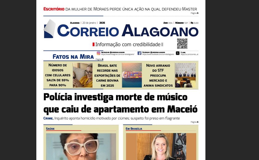 Polícia investiga morte de músico que caiu de apartamento em Maceió