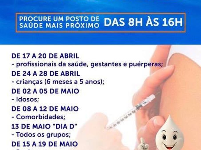 Campanha Nacional de Vacinação Contra Influenza teve início em Anadia
