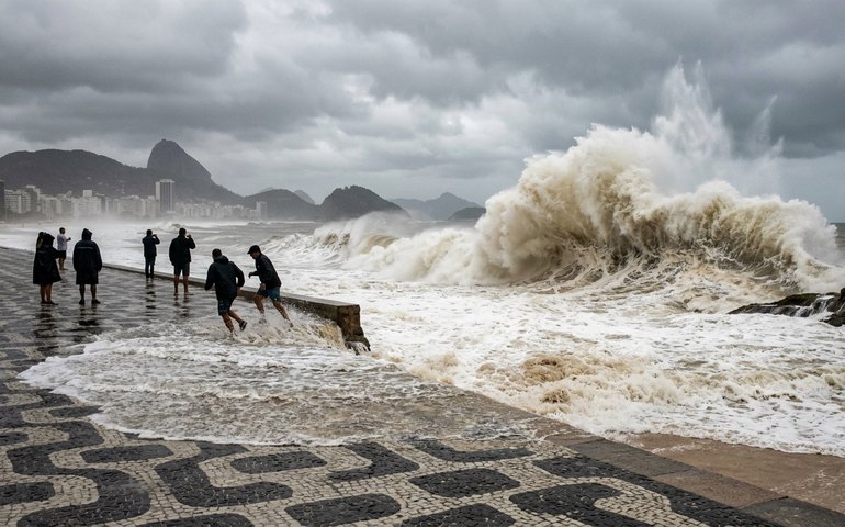 Rio tem alerta de ressaca com possibilidade de ondas de até três metros entre domingo e terça-feira