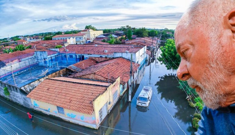 Presidente Lula visita áreas afetadas pelas chuvas no Maranhão