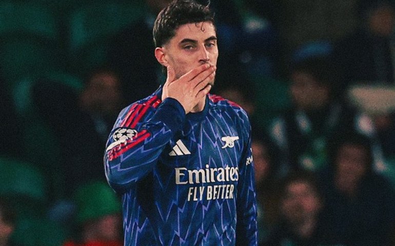 Havertz marca nos acréscimos e coloca Arsenal mais perto da semifinal