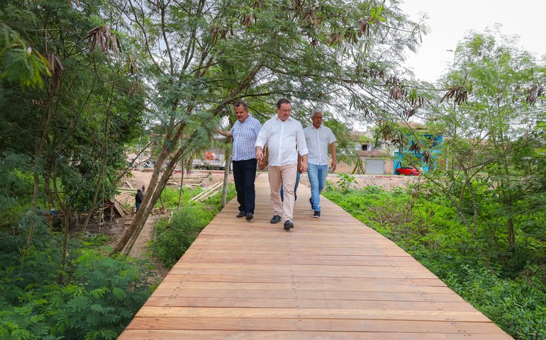 Ponte-passarela será atração em espaço de lazer e preservação ambiental em Arapiraca