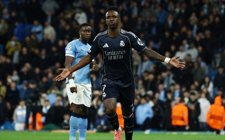 Liga dos Campeões: Vini Júnior marca dois e Real despacha City