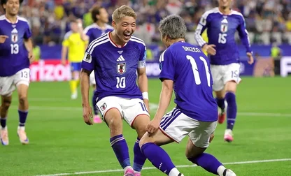 Japão empatou em 1 x 1 com a Suécia nessa quinta (25/6), ficou na 2ª colocação do Grupo F e enfrentará a Seleção Brasileira no mata-mata - Foto: Getty Images