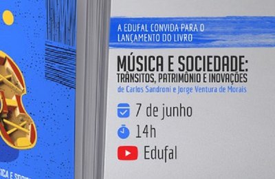Edufal lança e-book sobre música e sociedade no dia 7 de junho