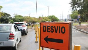 Trânsito fica parcialmente bloqueado na Ponte do Rio Poxim em Aracaju até quinta-feira / Foto: Foto: SMTT/Aracaju