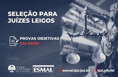 TJAL publica lista definitiva de inscritos da seleção para Juiz Leigo