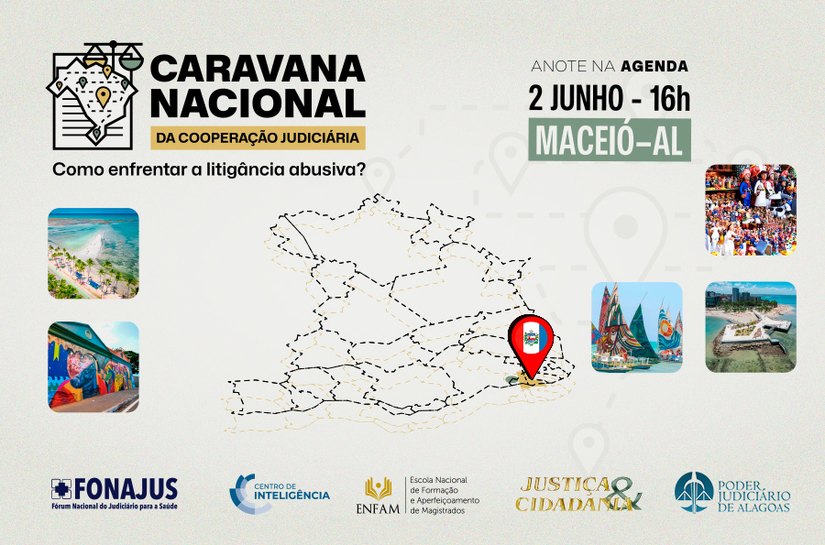 Corregedor nacional de Justiça palestra no TJAL sobre combate à litigância abusiva
