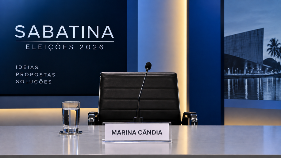 Marina Cândia falta à sabatina da TV Gazeta