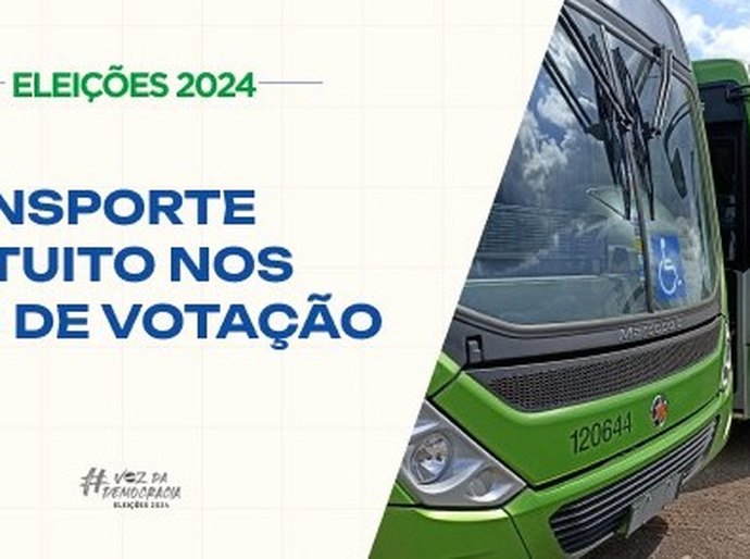 Autoridades devem informar veículos disponíveis para o transporte gratuito de eleitores