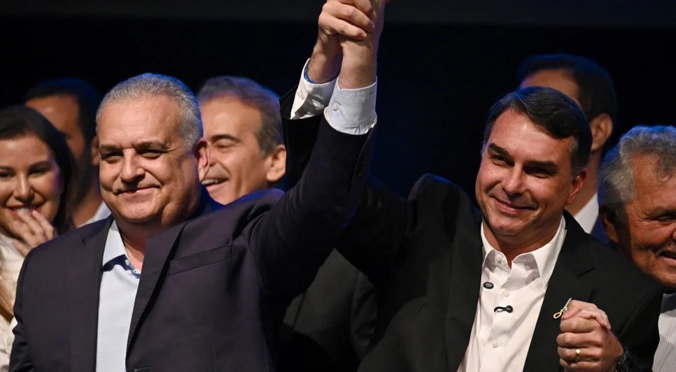 Alfredo Gaspar e Flávio Bolsonaro / Foto: Reprodução.