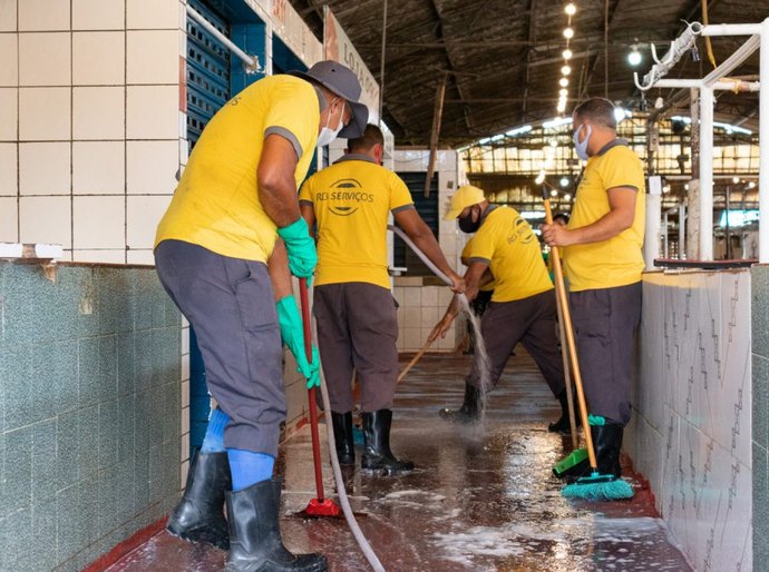 Prefeitura divulga cronograma dos mutirões de limpeza nos mercados públicos em agosto