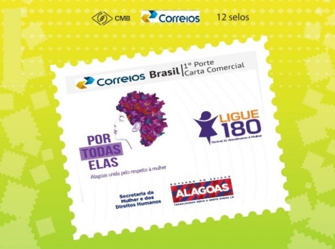 Secretaria da Mulher e Correios lançam selo postal ‘Por Todas Elas’