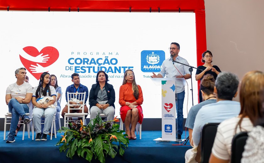 Governo lança programa Coração de Estudante de atenção à saúde mental de alunos da rede estadual