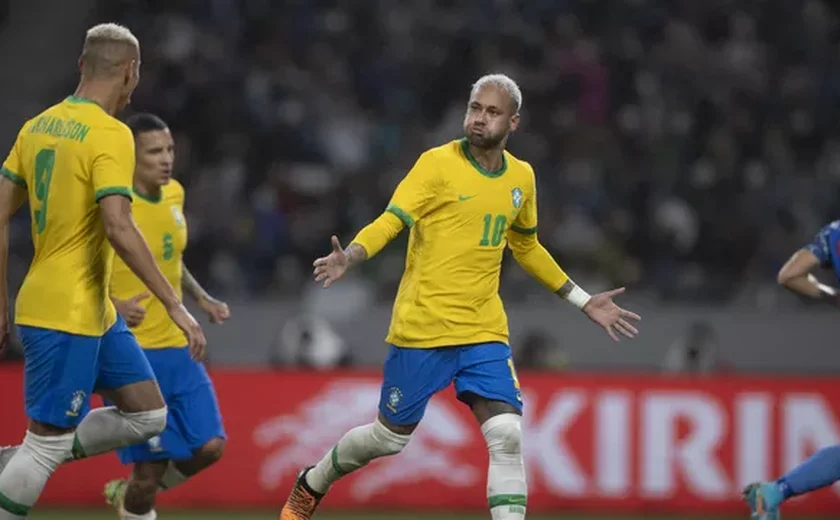 Brasil vence o Japão em amistoso com 415 gol de Neymar na carreira