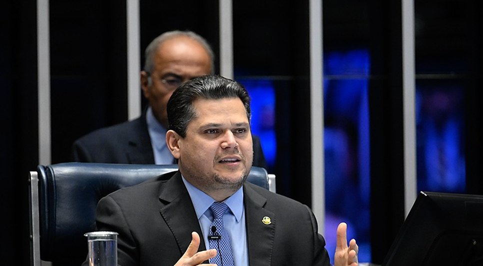 Davi Alcolumbre, presidente do Congresso Nacional. / Foto: Carlos Moura/Agência Senado.
