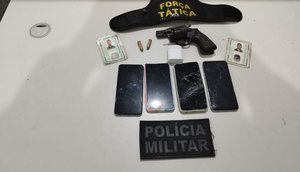 Após perseguição policial, dois suspeitos de assalto à armada são presos e outro foge em Aracaju / Foto: Foto: Polícia Militar/SE