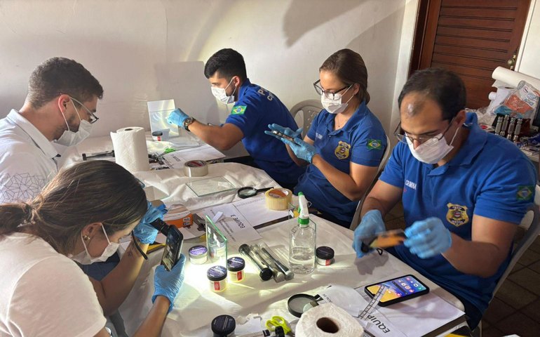 Peritos do Instituto de Criminalística do Agreste participam de curso de papiloscopia forense