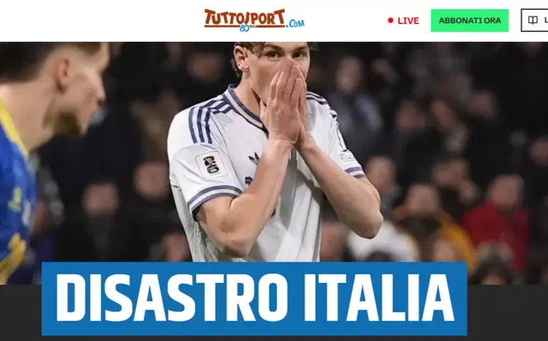 'Desastre' e 'apocalipse': as reações da imprensa italiana à queda da Azzurra