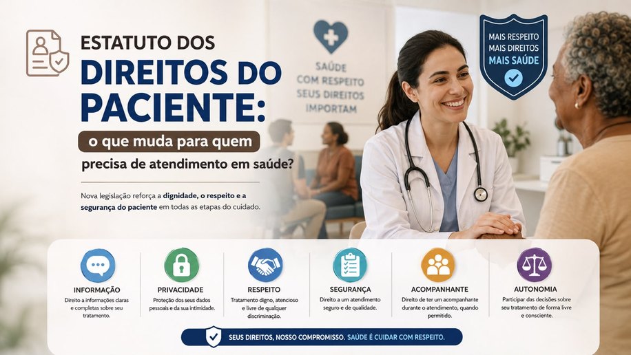Estatuto dos Direitos do Paciente: o que muda para quem precisa de atendimento em saúde?