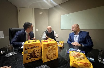 Paulo Dantas se reúne com a Bauducco para tratar da ampliação da produção em AgoasL