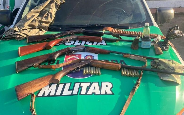 PM apreende 8 armas de fogo em menos de 24 horas