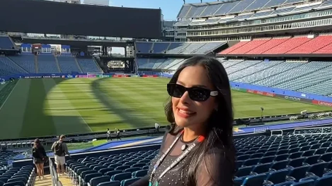 Larissa Riquelme visita estádio de Paraguai e Alemanha, e manda incentivo para seleção: 'Basta acreditar'