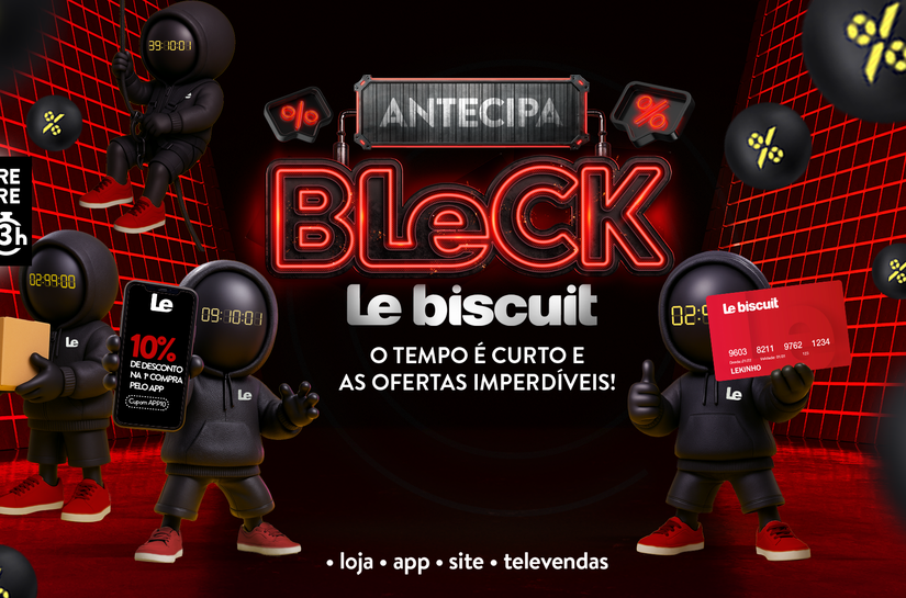 Le biscuit esquenta a Black Friday com desafios, sirenes e ofertas malucas
