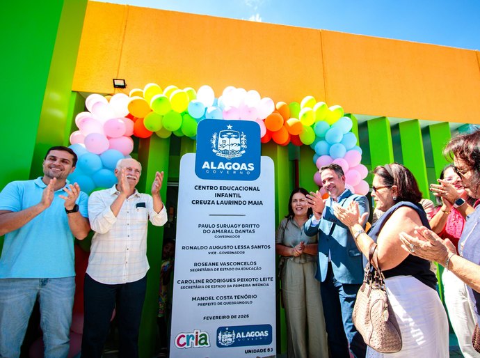 Governo de Alagoas entrega a 83ª Creche Cria em Quebrangulo