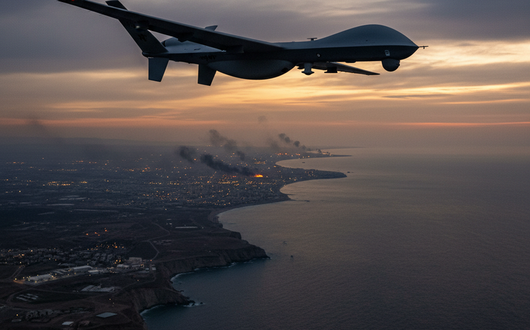 Avião da Marinha dos EUA sobrevoa costa do Irã durante onda de protestos