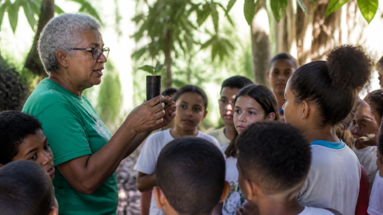 Ação de educação ambiental reúne crianças e adolescentes na Zona Sudoeste do Rio