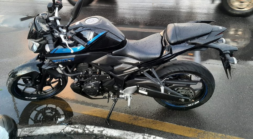 Motociclista morre após cair do veículo no Centro de Aracaju / Foto: Foto: CPTran/SE