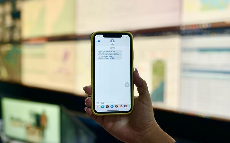 Novo modelo de mensagem de texto será enviado para população em caso de alerta de chuvas