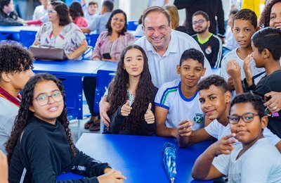 Prefeito Luciano inaugura 34ª obra e anuncia construção de ginásio em escola