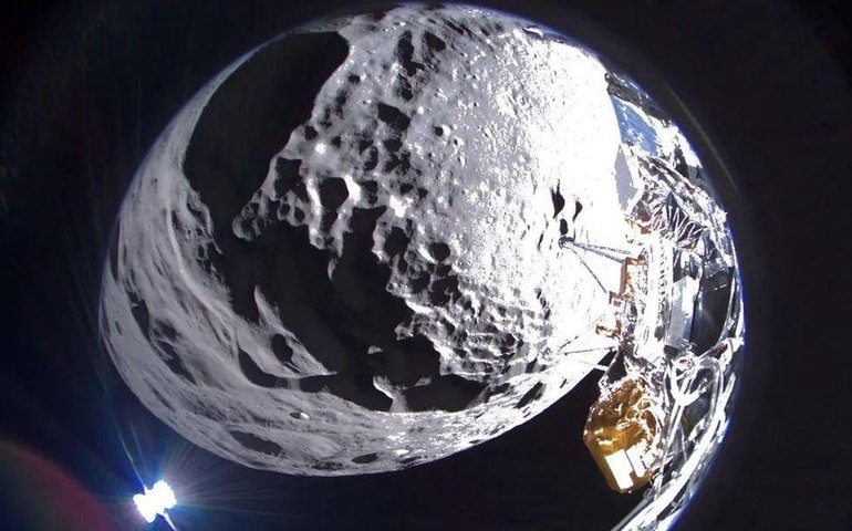 Bateria da sonda americana Odysseus vão acabar antes do previsto após chegada à Lua