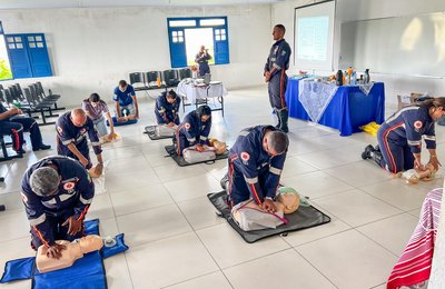 Socorristas da Base Descentralizada do Samu de Viçosa recebem treinamento em suporte à vida