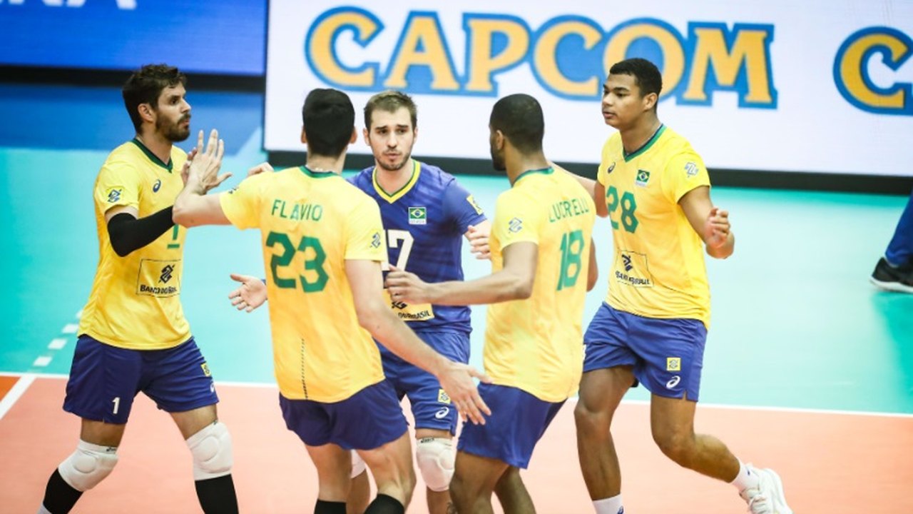 Brasil faz jogo tranquilo e vence Canadá por 3 a 0 na Liga das Nações de Vôlei